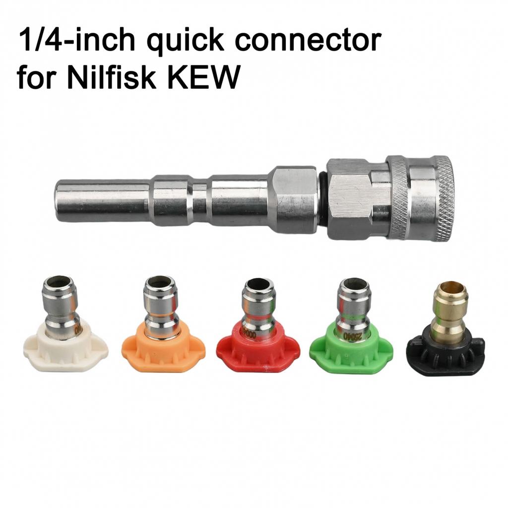 Efficient Stainless Steel High Pressure Washer Adapter 14IN for Nilfisk KEW