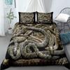 3D HD Digital Print Snake Bedding Sets Animal Duvet Cover+ Pillowcase 2/3pcs Single Twin Queen King Bed Set US/AU/EU Size