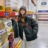 Осень и зима новая пуховая одежда женская короткая короткая модная маленькая модная утолщенная теплая куртка свободное пальто