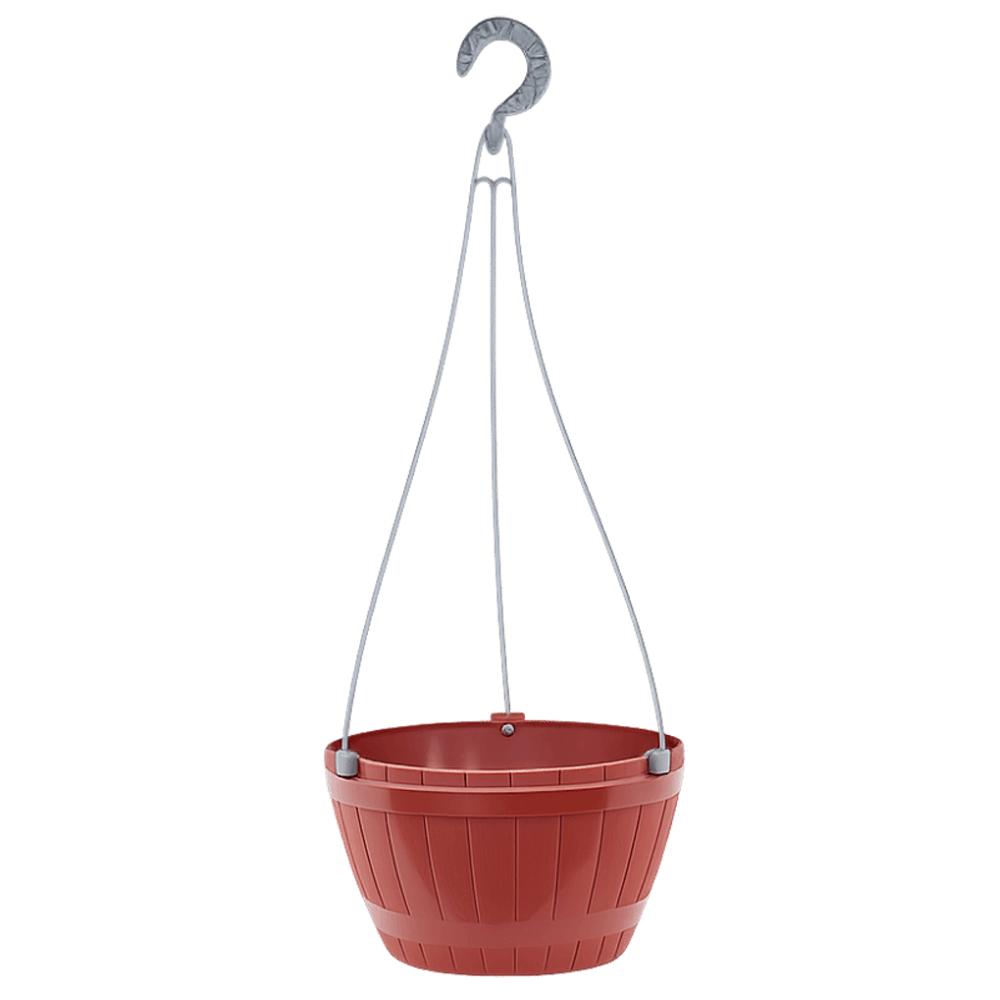 Grey Brown Hanging Flower Pots Self Watering Plant Flowerpot High Quality Planter  Balcony Decor