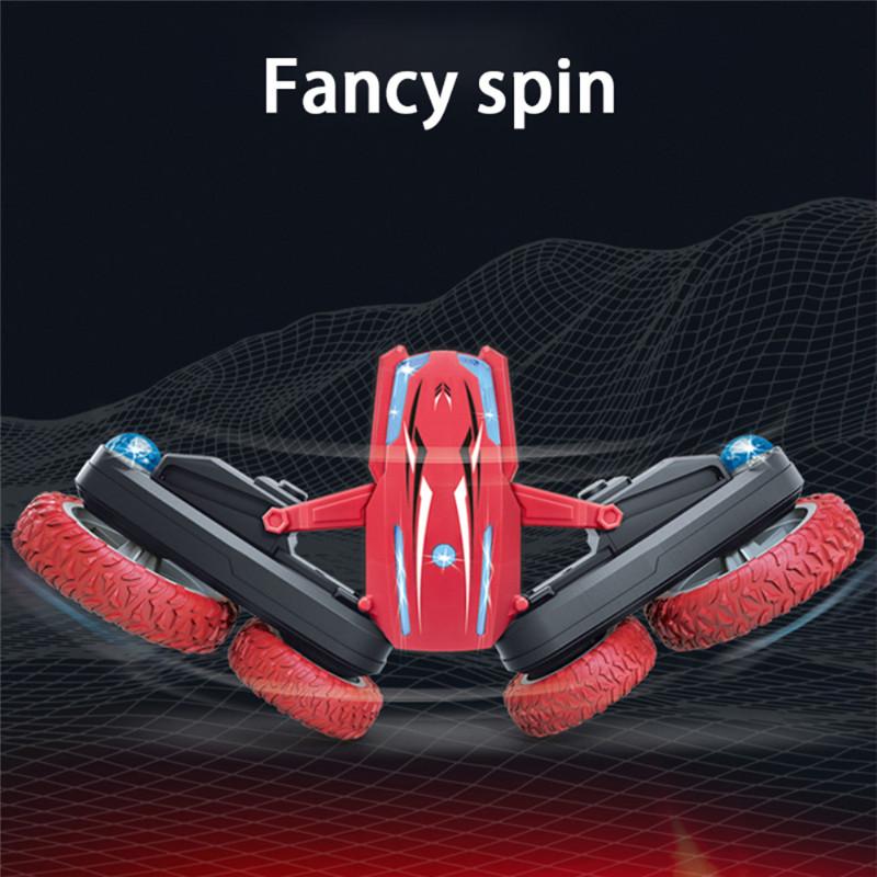 2.4G 4CH Stunt Drift Deformation Buggy Car Twisting Offroad Vehicle Light Music Drift Dance Side Driving RC Toy Gift for Children