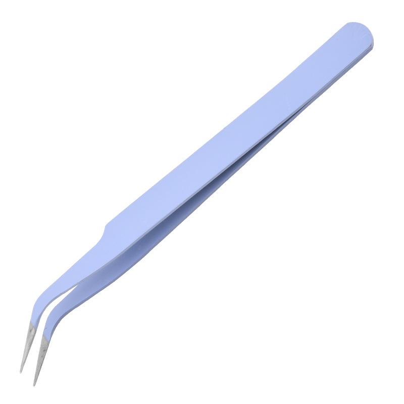 High Quality Hot Sale Custom Stainless Steel Eyelash Aid Makeup Eyelash Extension Tweezer Professional Beauty Tweezer