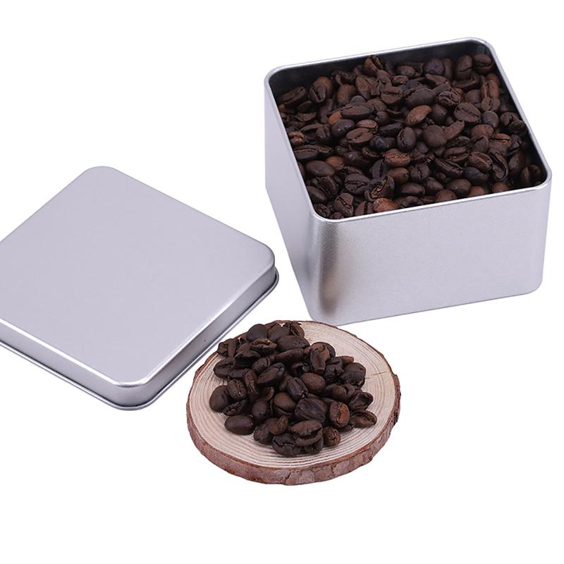 Маленький металлический оловянный серебряный ящик для хранения, органайзер для денег, монет, конфет, ключей, прямоугольный органайзер для косметики и украшений