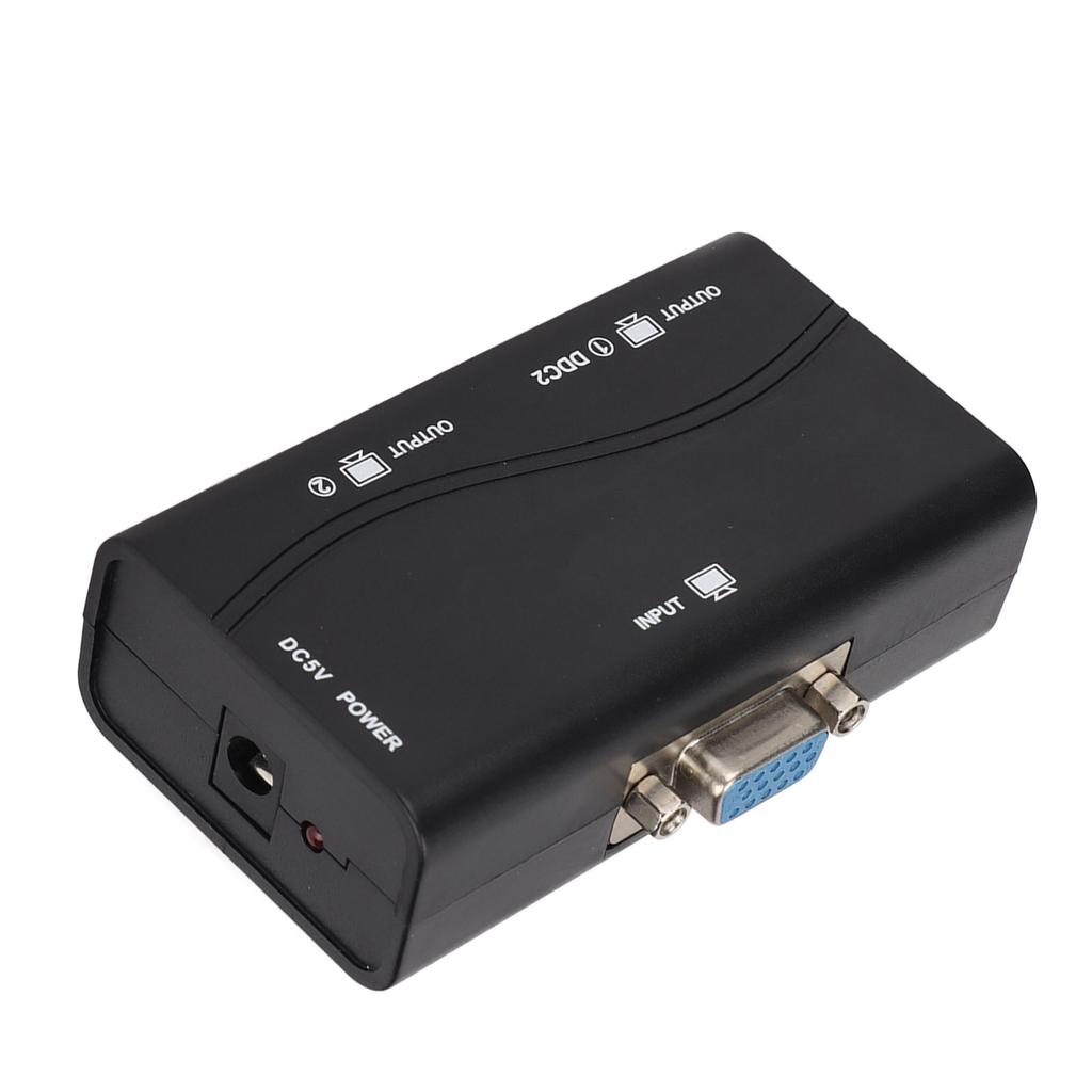 Разветвитель VGA 1 в 2, 250 МГц, питание от USB, 1920x1440, 1080P, видеоразветвитель для дублирования экрана