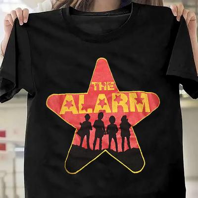 Редкая футболка The Alarm Band с коротким рукавом, черная, все размеры, AC1149