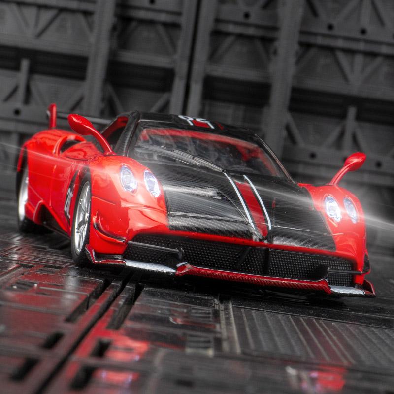 1/32 Модель суперкара Pagani BC из сплава, двери открываются со звуком и светом, украшения для автомобиля