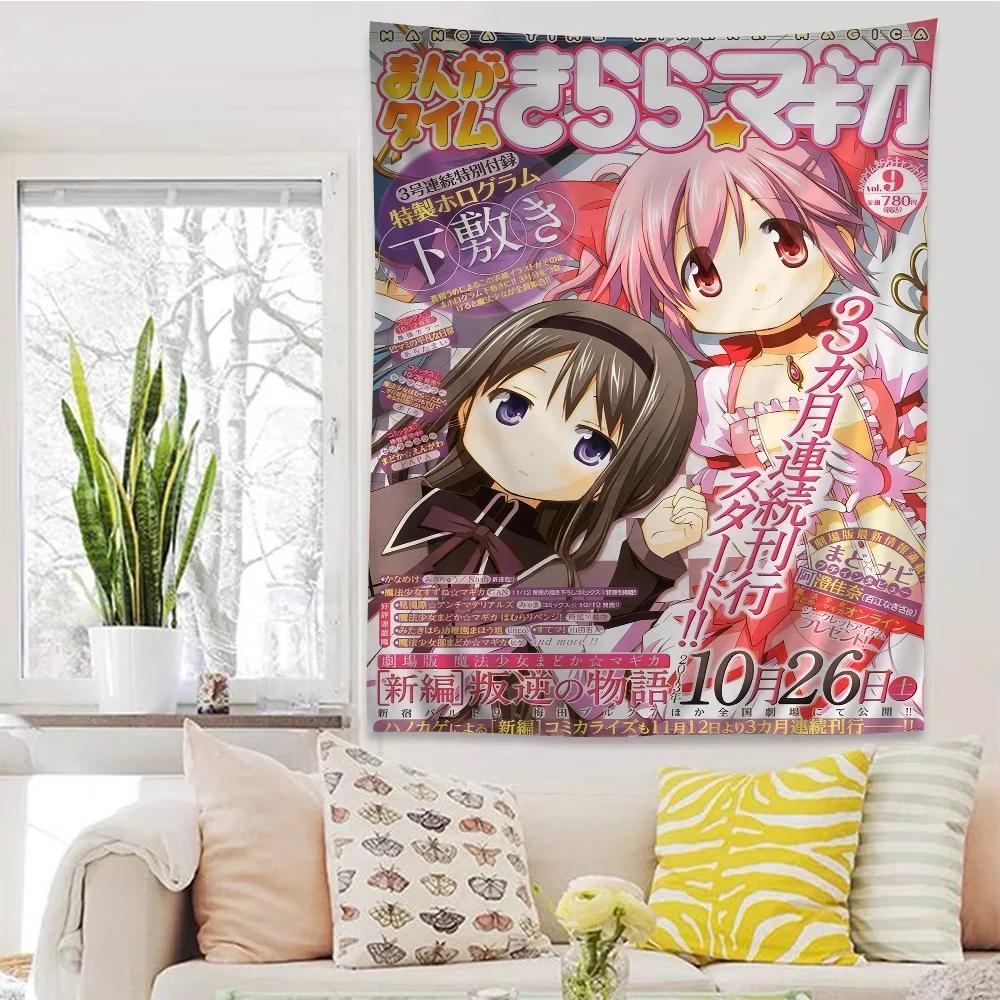 Puella Magi Madoka Magica DIY Настенный Гобелен Подвесной Таро Хиппи Коврики на Стену Декор для Комнаты в Общежитии Дома