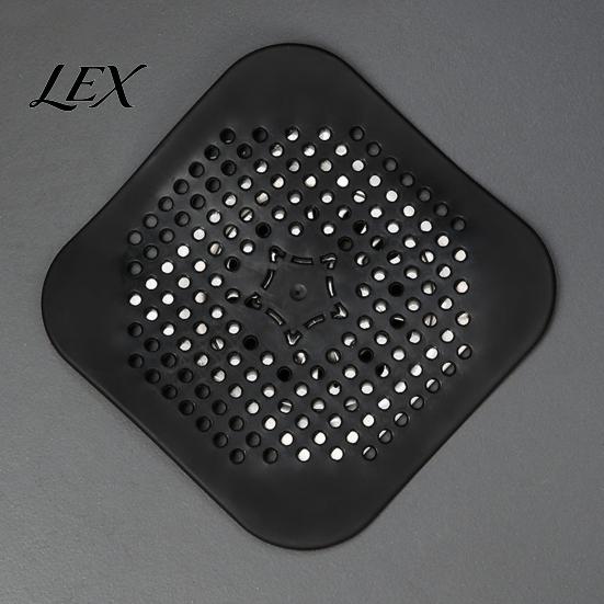 Bathroom Sink Cover 2PCS Square Drain for Shower Floor, TPR Hair Catcher Odor Silicone Floor Stopper, Detachable Deodorizer Pad Kitchen And
