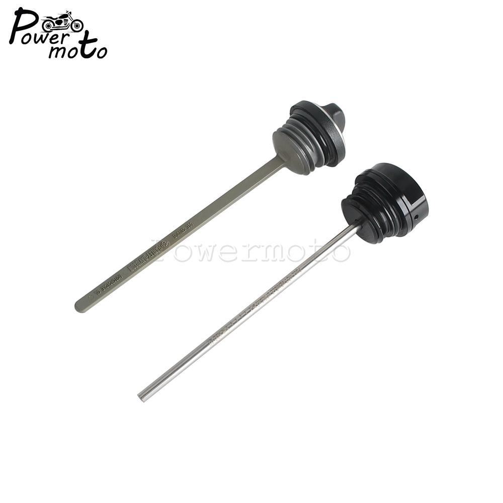 Motorcycle Engine Oil Dipstick W/ Plug Oil Temperature Gauges For Harley Touring Electra Glide FLH FLHFB FLHT P K KL CU 2017-24