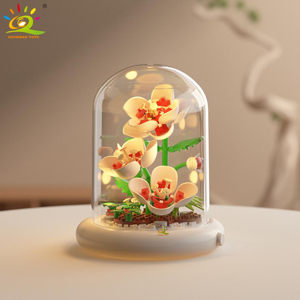 Moc Вечный букет Витрина Микро Строительный Блок Цветок Модель DIY Домашний Настольный Растение Декорация Кирпичная Игрушка Для Детей