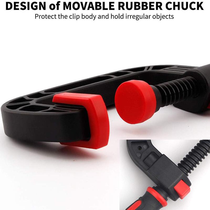 Набор С-образных приспособлений, Сверхпрочная Т-образная ручка для открывания, Промышленный С-образный зажим, подходящий для деревообработки, сварки, строительства