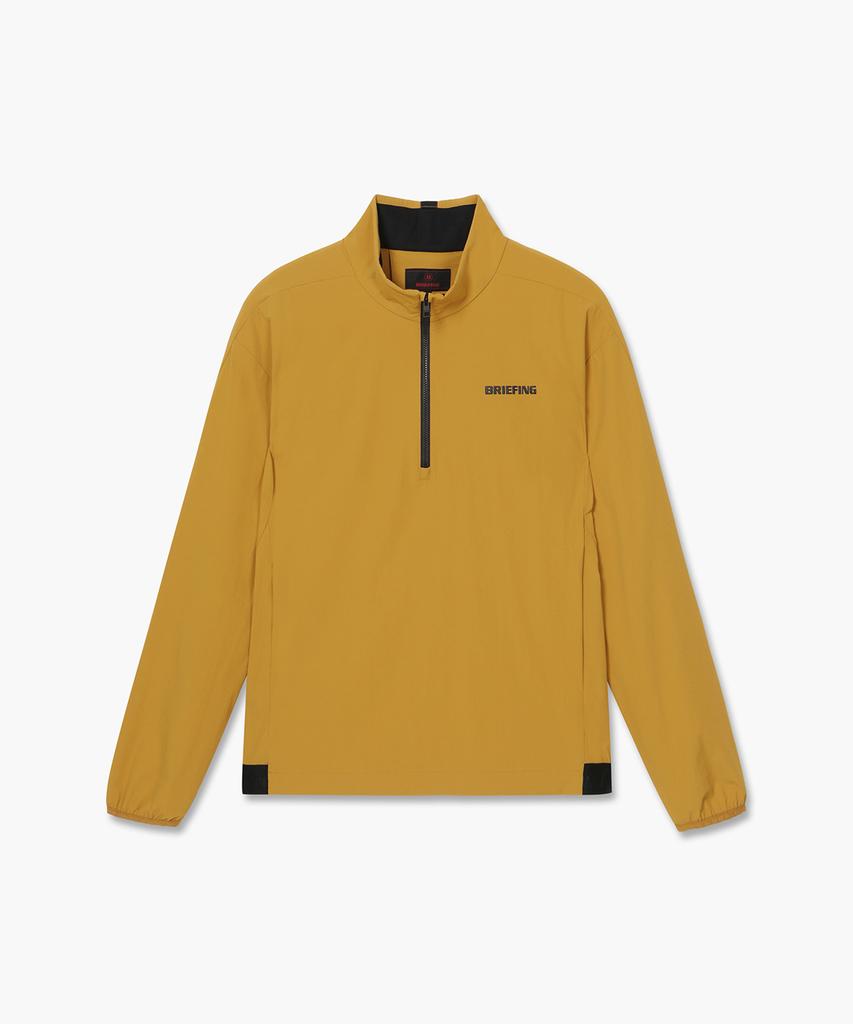 BRIEFING GOLF Men'S Stretch Half-Zip Anorak_Mustard