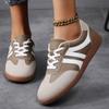 Korean German Training Shoes for Women's Spring New Flat-soled Retro Color-blocking Casual Sports Versatile Board Shoes