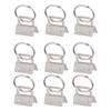 40PCS Key Fob Hardware DIY Craft Project Fine Workmanship High Hardness Iron Material Keychain