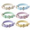 Strictly select the new microfiber leather small daisy cat jewelry collar ultra-light noble pet supplies collar choice