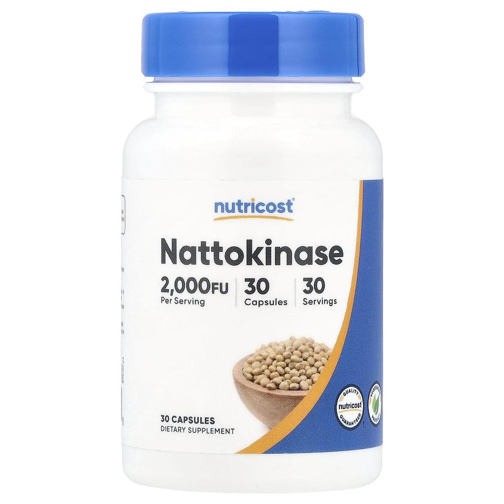 Nutricost Наттокиназа, 2000 ФЕ, 30 капсул