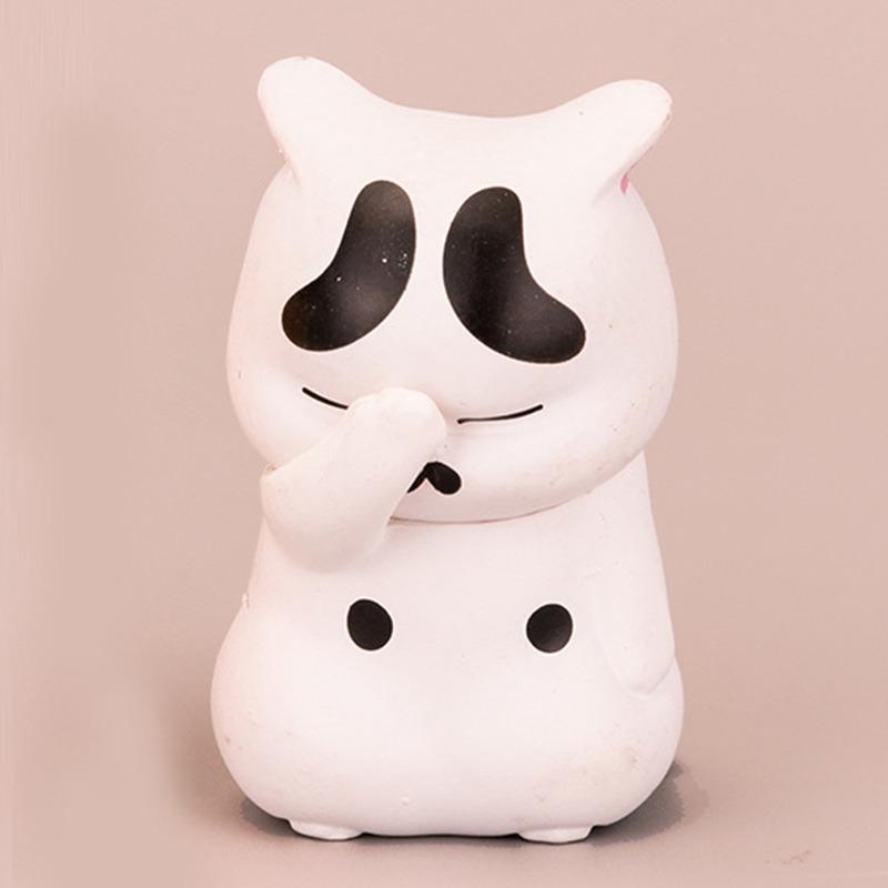 Cartoon Cute Cat Ornaments Kitten's Paw Covering Face Action Miniature Figurines Home Office Desk Decoration AVE
