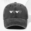 Унисекс ретро бейсболка с узором в виде сердечек для защиты от солнца на открытом воздухе, подходит для водителей грузовиков круглый год.