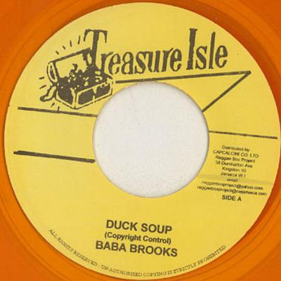 7-дюймовая пластинка BABA BROOKS / THE ZODIACS - Duck Soup / Renegade НЕТ Treasure Isle Ямайка Регги, Ска и Даб Б/У
