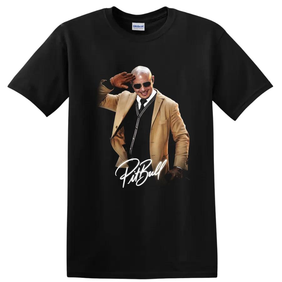 Pitbull Hip Hop Singer Portrait T Shirt Rap Music Artist Graphic Concert Gift