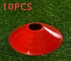 10pcs Football Training Sign Disk Obstacle Sign Cone Kids/Adult Agility Exercise Obstacle Avoidance Football Sports Accessories