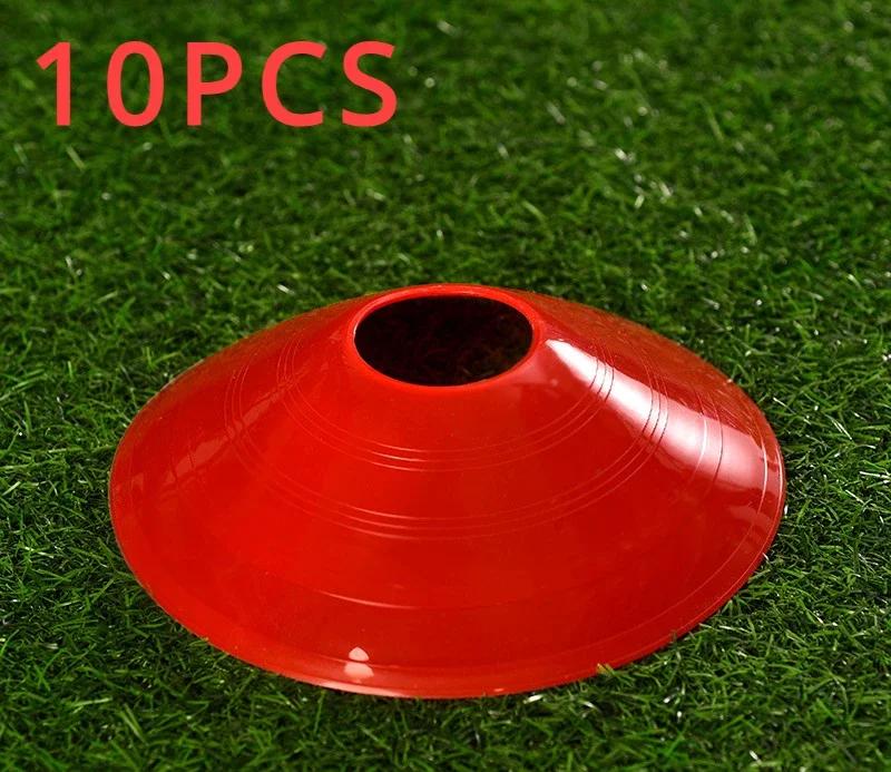 10pcs Football Training Sign Disk Obstacle Sign Cone Kids/Adult Agility Exercise Obstacle Avoidance Football Sports Accessories