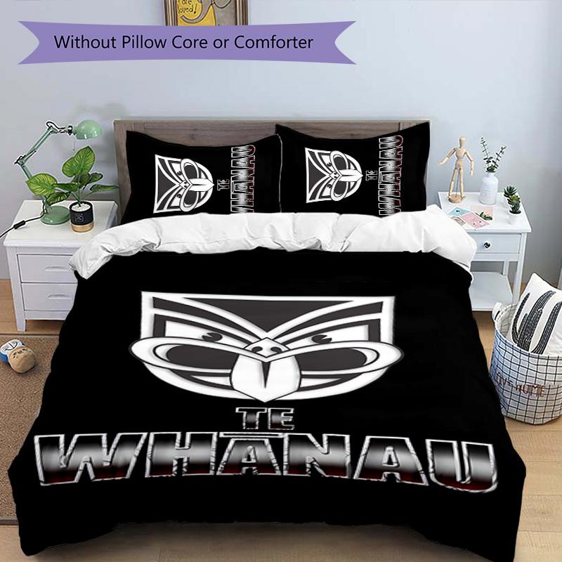 New Zealand Warrior 3pcs Bedding Set Duvet Cover Closure Includes 1 Duvet Cover & 2 Pillowcases for All Seasons Bedroom Home Dorm Decor
