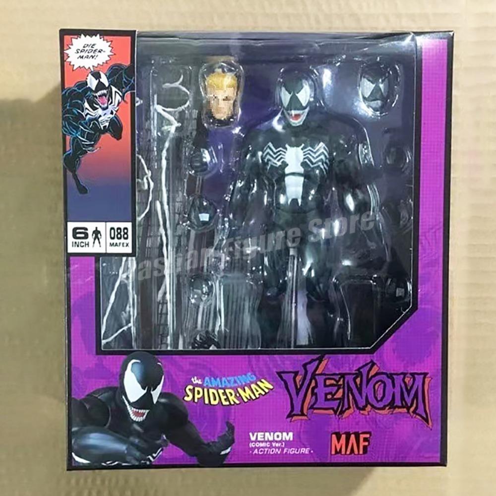 MAFEX 088 Venom Action Figure Maf The Amazing Spider-man Figurine 16cm PVC Collection COMIC Movable Venom Vs Spiderman Model Toy