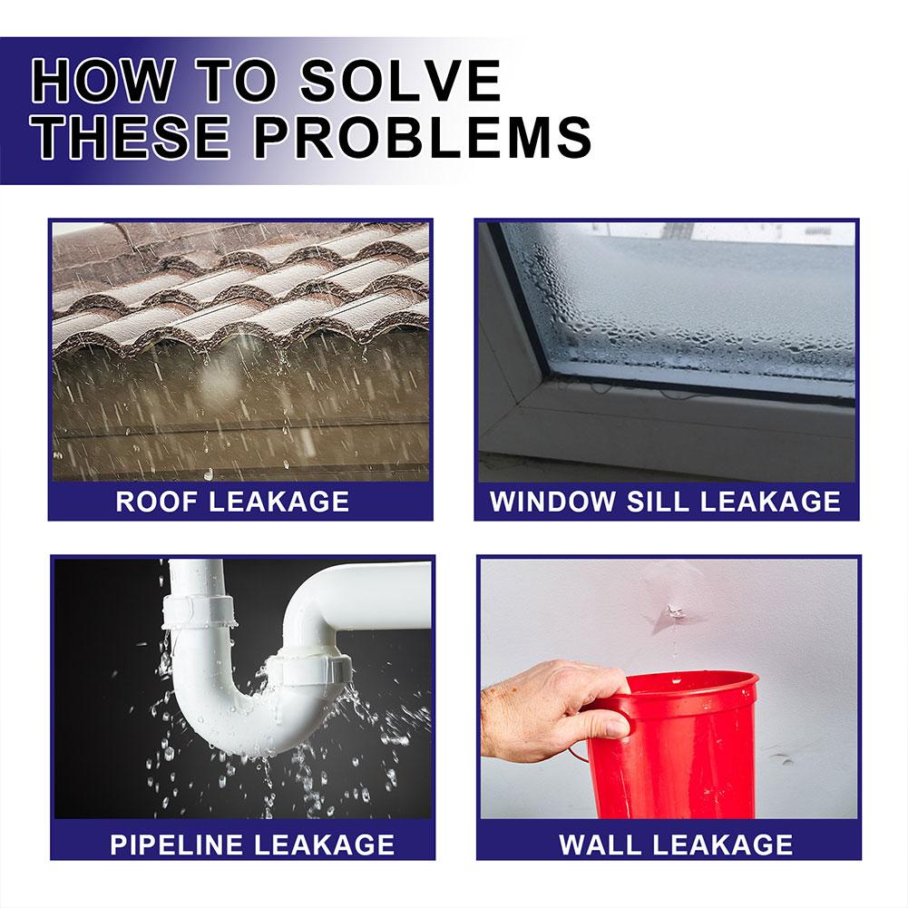 120 мл водостойкий спрей быстросохнущий герметик гидроизоляционный агент с кисточкой герметичный герметик клей ремонт стен крыш поверхностей