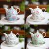 A Pot a Cup Female Pot Single Drink Teapot Teacup Tea Set Ceramic Flower Teapot
