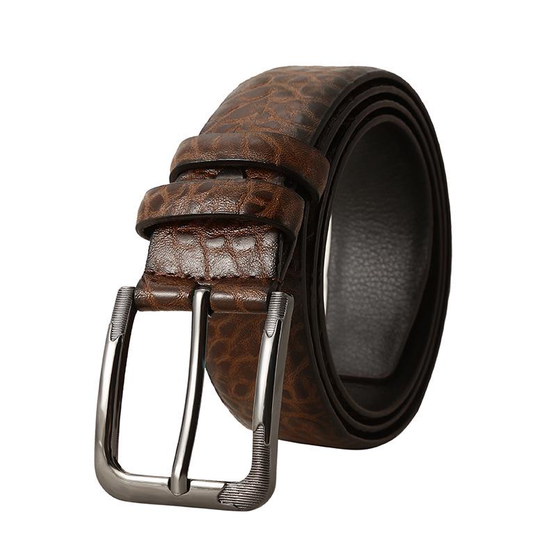 Men's 2022 Retro High-End Leather Pin Buckle Belt - Casual All-Match Waist Chain