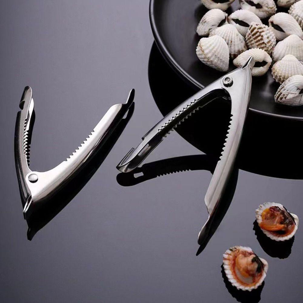 2pcs Rust-free Blood Clam Clip Stainless Steel Crab Opener Durable Nuts Pliers Scallop