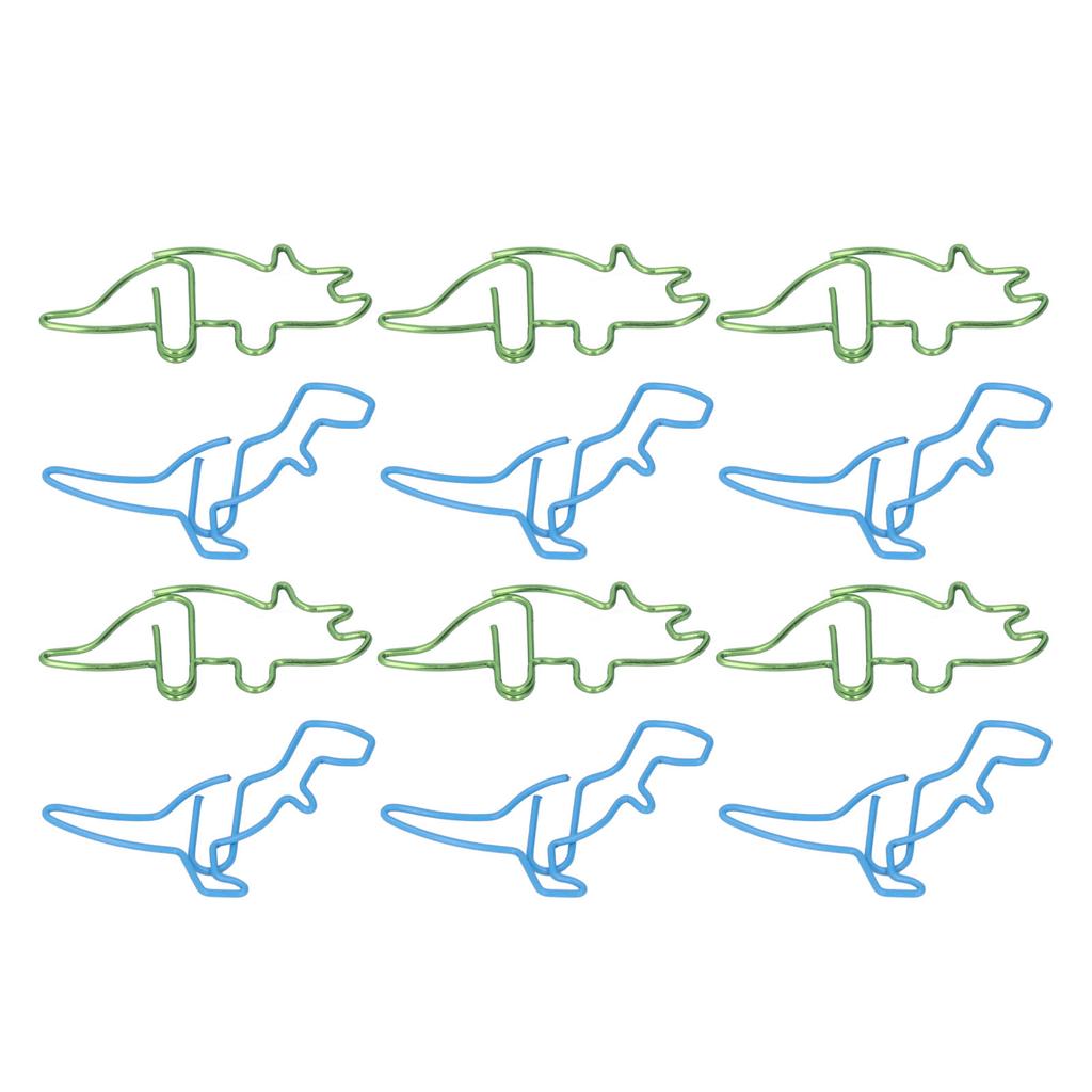 100 шт. скрепок в форме бегемота, динозавра, металлические, милые, стильные, легкие, портативные, офисные, для доктора