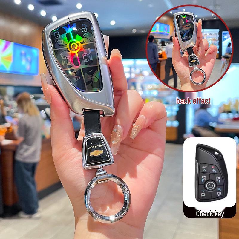 Премиальный чехол для ключа Chevrolet Equinox 2025 с металлической пряжкой - Аксессуары с полным покрытием