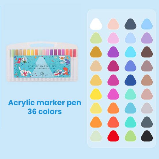 Набор акриловых маркеров Цветные маркеры с цветными колпачками Нетоксичные маркеры для художников и студентов для рисования и письма Школьные
