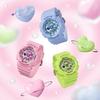 Casio Женские часы Baby-G, смола, 100 м водостойкость, аналоговые, ударопрочные, кварцевые, BA-110YK-2A