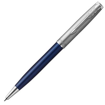 Parker Шариковая ручка Sonnet Essential Blue Sandblast CT Средний пишущий узел Подарочная коробка Оригинальный импортный продукт 2146774Z & На масляной основе