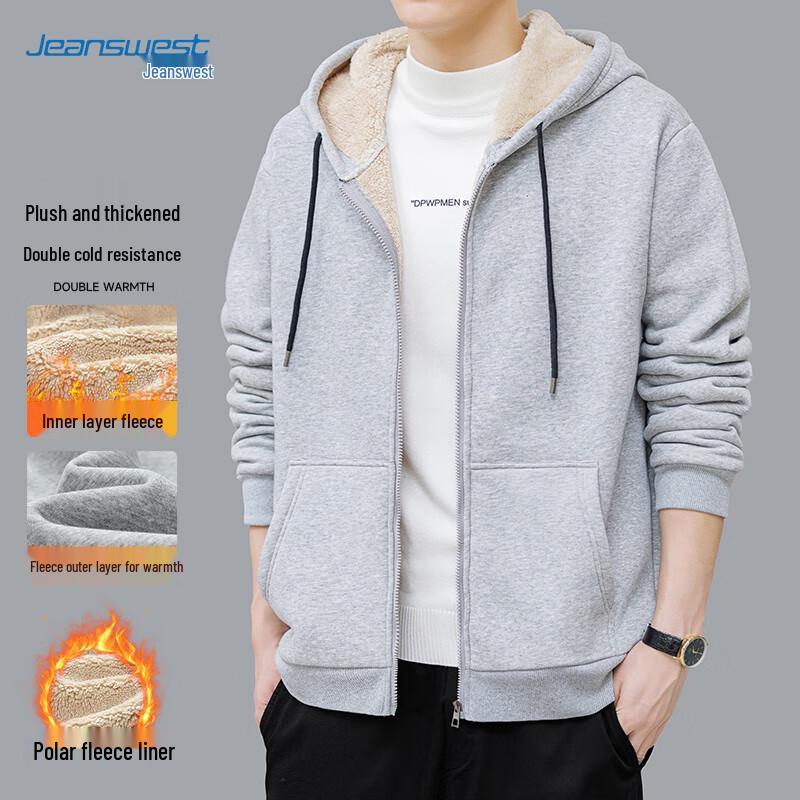 Jeanswest Men's Fleece Lined Casual Jacket