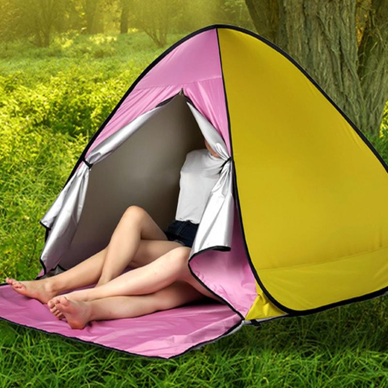 Быстрооткрывающаяся автоматическая пляжная палатка, защита от солнца, УФ-защитная палатка, тент, легкая Pop-Up пляжная палатка для кемпинга на открытом воздухе, рыбалки