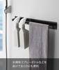 Yamazaki Magnetic Bathroom Towel W40 X X Tower Towel 4597 Hanger, Wide, Black, Approx. D4.5 H5cm, Hanger,