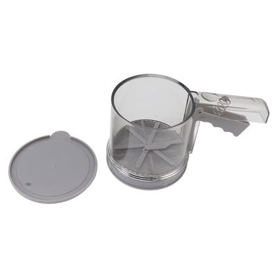 Мукопросеиватель Сито ПП Прозрачный Регулируемый Мелкая Сетка Управление Одной Рукой Просеиватель Сито для