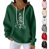 Women's Fashion Casual Christmas Print Pullover Long-Sleeve Sweatshirt