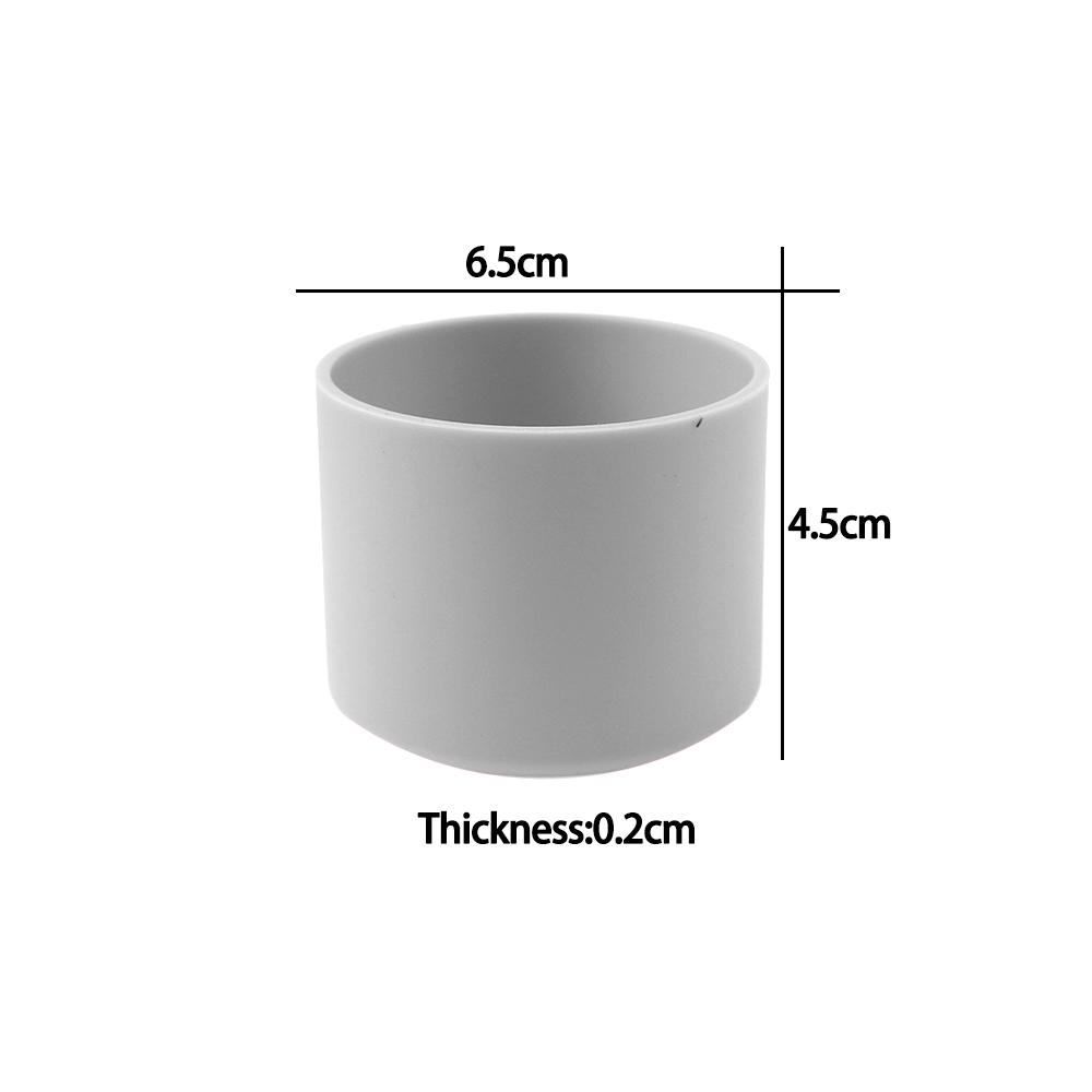 For Better Life 1Pc 6.5cm Soft Silicone Cup Bottom Sheath Protector Sleeve For Glass Water Tea Bottle Anti Damage Accessories