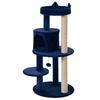 104 cm Cat Tree, Cat Condo Tree Tower, Cat Activity Centre with Scratching Posts, Plush Perches, Hanging Ball - Blue