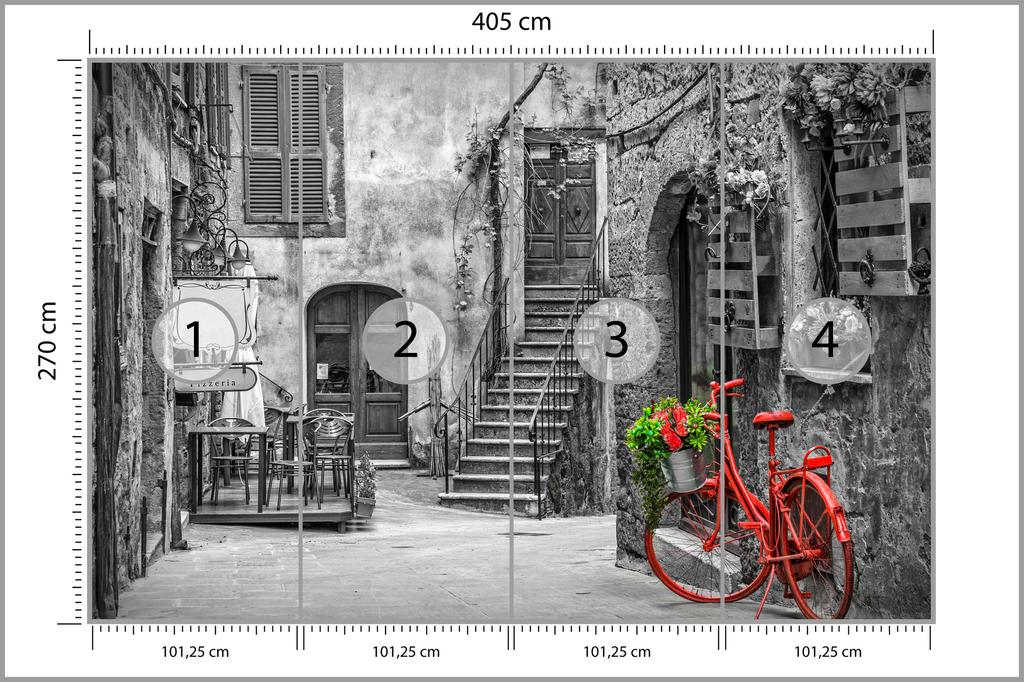 Photomural Italian Avenue Non-Woven 405x270