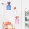 3/6 шт. настенное крепление силиконовая ваза многоразовая самоклеящаяся для домашнего офиса внутреннего холодильника окна настенные подвесные растения ваза для цветов наклейка украшение