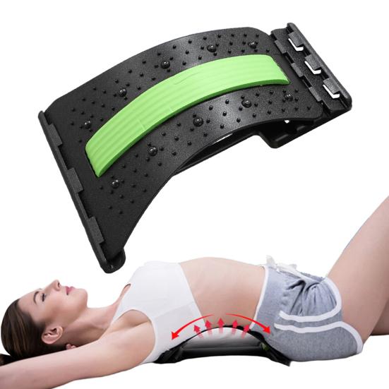 Растяжитель для поясницы, регулируемый массажер для шейного отдела позвоночника, поясницы, шеи, облегчение боли, подушка, растяжка для поясницы, растяжка для спины