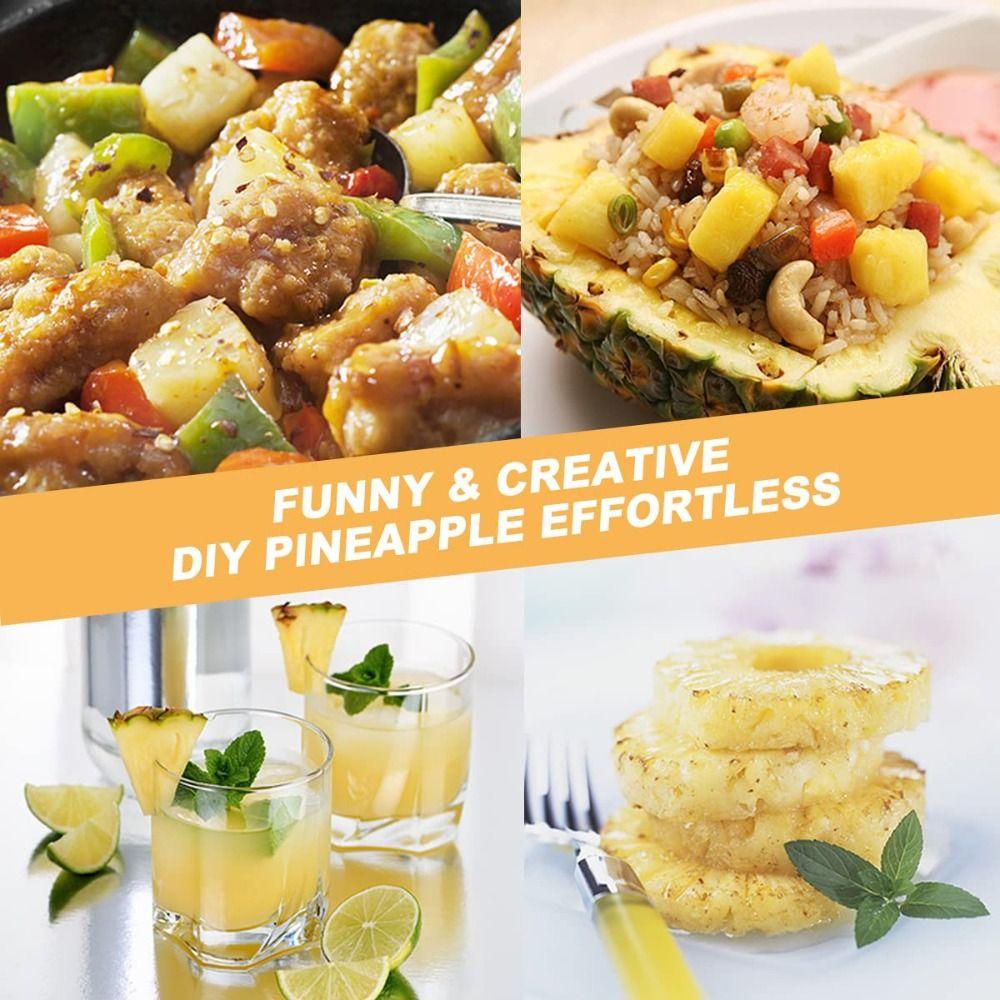 Anti Slip Handle Pineapple Cutter Stainless Steel Pineapple Knife Peeler  Household Use