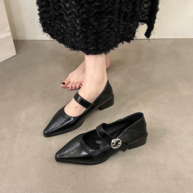 Темперамент маленькая квадратная голова вечерний бриз неглубокий рот слово с маленькими кожаными туфлями дети низкий каблук ходить на работу мягкая подошва Мэри Джейн одиночные туфли