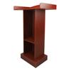 Подиумная стойка красного сандалового цвета, современный минималистский устойчивый кафедральный стол для конференц-зала